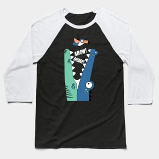 crocodile eating a bird Baseball T-Shirt